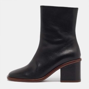 Chloe Black Leather Ankle Length Boots Size 37, Boots - Luxury Closet catalog