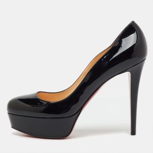 Christian Louboutin Black Patent Leather Bianca Platform Pumps Size 40, Pumps - Luxury Closet catalog