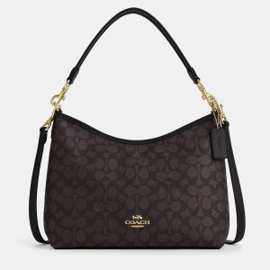 Coach Laurel Signature Canvas Black monogram Handbag, Handbags - Luxury Closet