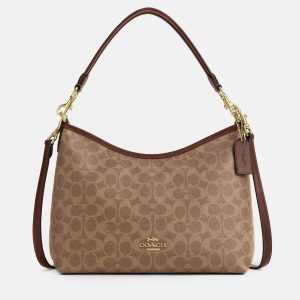 Coach Laurel Signature Canvas Tan/Brown Handbag, Handbags - Luxury Closet