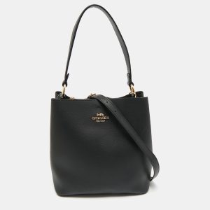 Coach Black Leather Town Bucket Bag, Shoulder Bags - Luxury Closet catalog