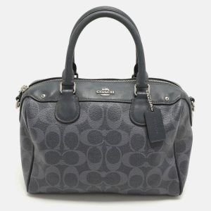 Coach Black Leather Mini Bennett Satchel, Satchels - Luxury Closet catalog