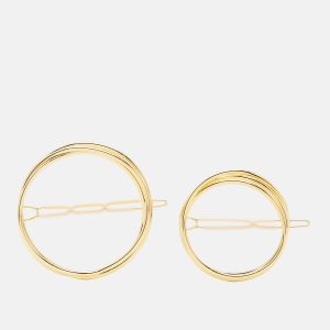 Cult Gaia Gold Tone Circle Hair Clip, Apparel & Accessories - Luxury Closet
