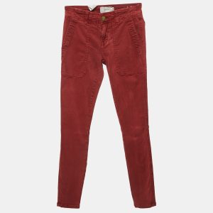 Current Elliot Red Denim High Waist Jeans S Waist 24", Jeans - Luxury Closet