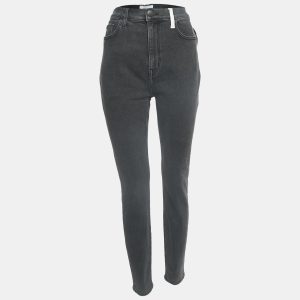 Current Elliott Grey Denim The Ultra High Waist Skinny Jeans L Waist 32", Jeans - Luxury Closet