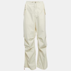Dion Lee Ivory White Cotton Blend Toggle Parachute Pants S, Clothing - Luxury Closet catalog