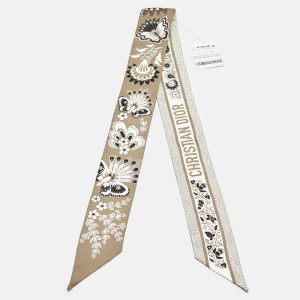 Dior Beige Butterfly Print Silk Mitzah Scarf, Scarves & Shawls - Luxury Closet catalog