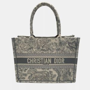 Dior Book Tote Medium Ecru Grey Toile de Jouy Tote Bag, Tote Handbags - Luxury Closet catalog