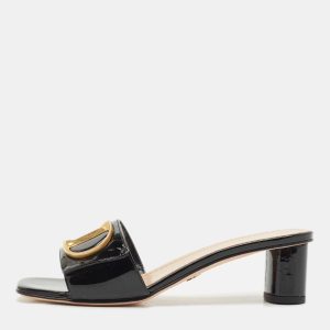 Dior Black Patent Leather C'est Dior Slide Sandals Size 38.5, Sandals - Luxury Closet catalog