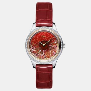 Dior Red MOP 18k Rose Gold Stainless Steel Grand Bal Cd153B2X1007 Automatic Women's Wristwatch 36 mm, Watches - Luxury Closet catalog