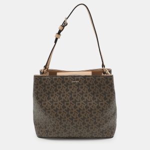 Dkny Beige Signature Coated Canvas and Leather Satchel, Satchels - Luxury Closet catalog