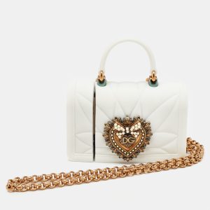 Dolce & Gabbana White Silicone Devotion Heart AirPods Case, Mobile Phone Cases - Luxury Closet catalog