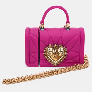 Dolce & Gabbana Pink Silicone Devotion Heart AirPods Case, Mobile Phone Cases - Luxury Closet catalog