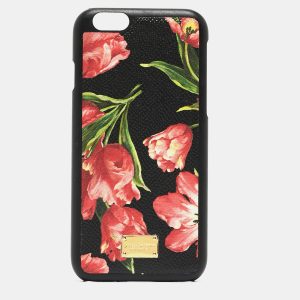 Dolce & Gabbana Multicolor Floral Print Leather iPhone 6 Case, Luggage Accessories - Luxury Closet