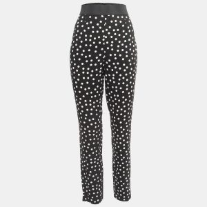 Dolce & Gabbana Polka Black Dot Crepe Trousers XL, Clothing - Luxury Closet catalog