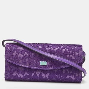 Dolce & Gabbana Purple Lace and Satin Flap Crossbody Bag, Shoulder Bags - Luxury Closet catalog