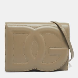 Dolce & Gabbana Beige Leather DG Logo Flap Bag, Handbags - Luxury Closet catalog
