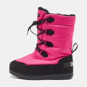 Dolce & Gabbana Pink Nylon Snow Boots Size 35/36, Boots - Luxury Closet
