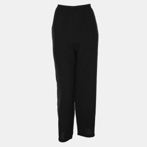 Eileen Fisher Black Linen Blend Straight Pants XXL, Clothing - Luxury Closet catalog