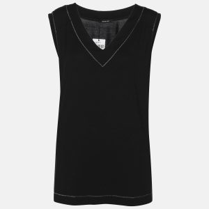 Elena Miro Black Jersey Sleeveless Tops L, Shirts & Tops - Luxury Closet catalog