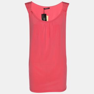 Elena Miro Pink Jersey Sleeveless Top XL, Shirts & Tops - Luxury Closet catalog