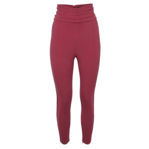 Elisabetta Franchi Melograno Crepe High Waist Trousers M, Clothing - Luxury Closet catalog