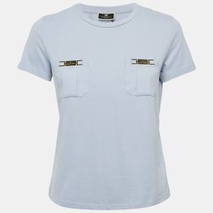 Elisabetta Franchi Lavender Logo Plaque Jersey T-Shirt S, Shirts & Tops - Luxury Closet catalog