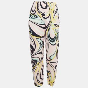 Emilio Pucci Multicolor Onde Print Cotton Track Pants L, Clothing - Luxury Closet catalog