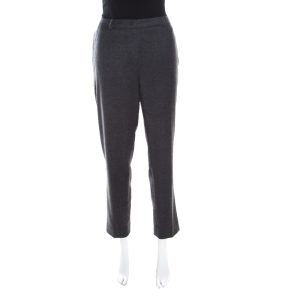 Escada Anthracite Grey Wool and Cashmere Tapered Tellis Trousers M, Clothing - Luxury Closet catalog