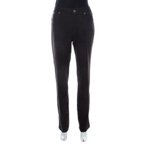 Escada Charcoal Grey Wool High Rise Straight Leg Tessa Trousers M, Clothing - Luxury Closet catalog