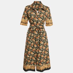 Etro Black Bird Print Cotton Button Front Shirt Dress L, Dresses - Luxury Closet catalog