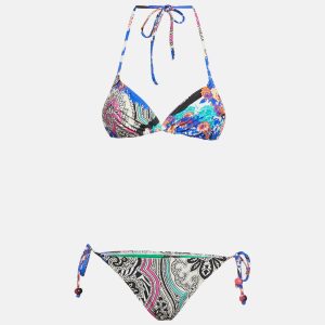 Etro Multicolor Printed Jersey Swimsuit M, Clothing - Luxury Closet