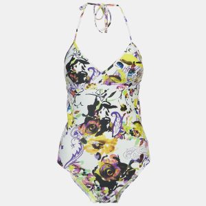 Etro Yellow Printed Jersey Swimsuit M, Clothing - Luxury Closet