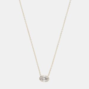 14K Yellow Gold  Lab Grown Diamond Pendant Necklace (0.95 cts), Necklaces - Luxury Closet