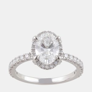 14K White Gold  Lab Grown Diamond Engagement Ring (1.23 cts) US 7, Rings - Luxury Closet