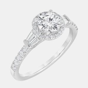 14K White Gold  Lab Grown Diamond Engagement Ring (1.25 cts) US 7, Rings - Luxury Closet
