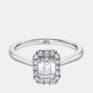 14K White Gold  Lab Grown Diamond Solitaire plus Ring  (0.9 cts) US 7, Rings - Luxury Closet