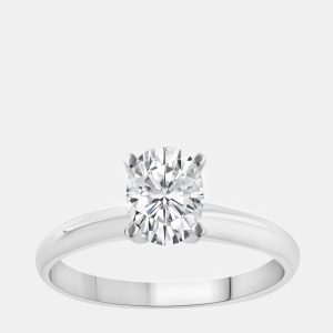 14K White Gold  Lab Grown Diamond Solitaire Ring  (1.5 cts) US 7, Rings - Luxury Closet catalog