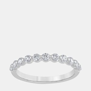 14K White Gold Lab Grown Diamond Band (0.5 cts), Rings - Luxury Closet