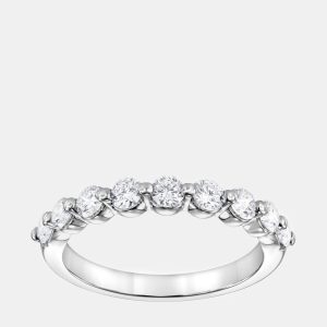 14K White Gold  Lab Grown Diamond Band (0.7 cts), Rings - Luxury Closet