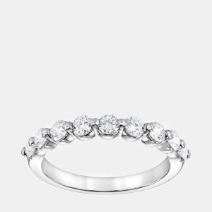 14K White Gold  Lab Grown Diamond Band (0.75 cts), Rings - Luxury Closet