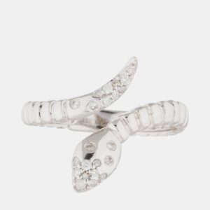 14K White Gold Lab Grown Diamond Snake Ring, Rings - Luxury Closet catalog