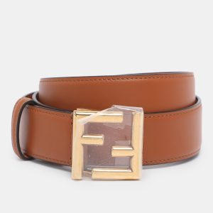 Fendi Black Leather FF Buckle Belt 90 CM, Belt Buckles - Luxury Closet catalog