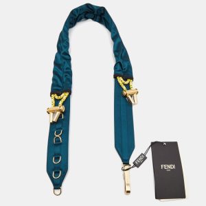 Fendi Bag Shoulder Strap Blue Satin, Luggage Accessories - Luxury Closet