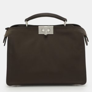 Fendi Khaki Green Nylon Small Peekaboo ISeeU Bag, Satchels - Luxury Closet catalog