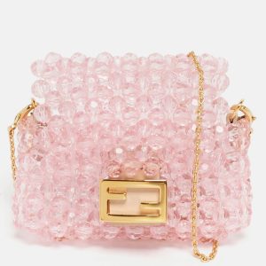 Fendi Pink Beaded Pico Baguette Bag, Handbags - Luxury Closet catalog