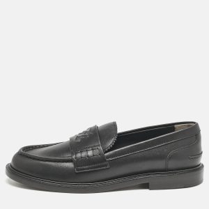 Fendi Black Leather Karligraphy Loafers Size 39.5, Loafers & Slip-Ons - Luxury Closet catalog