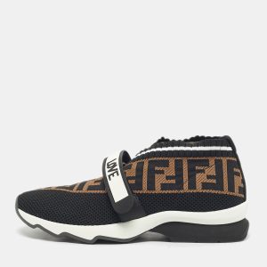 Fendi Black/Brown Zucca Knit Fabric Rockoko Slip On Sneakers Size 37, Athletic Shoes & Sneakers - Luxury Closet catalog