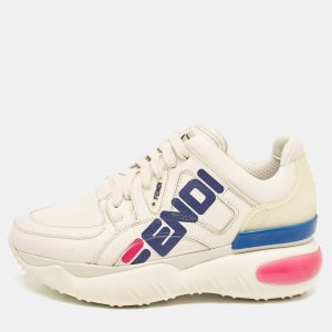Fendi X Fila Cream Leather Fila Mania Platform Sneakers 35.5, Athletic Shoes & Sneakers - Luxury Closet