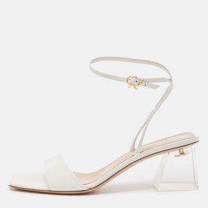 Gianvito Rossi White Leather Cosmic Sandals Size 39, Sandals - Luxury Closet catalog
